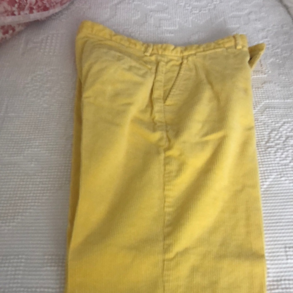 Cordory yellow pants